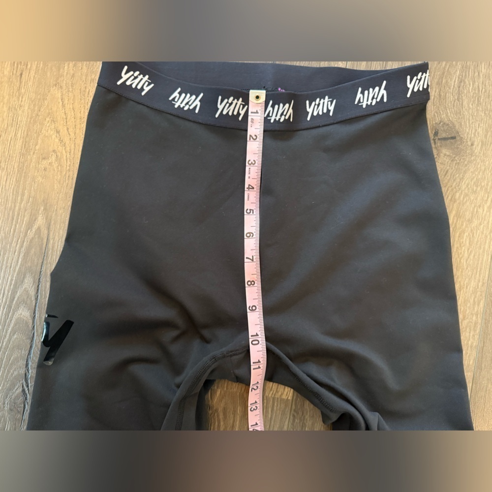 Yitty Major Label Shaping High Waist Logo Legging Size Large Iconic Black - Picture 9 of 10